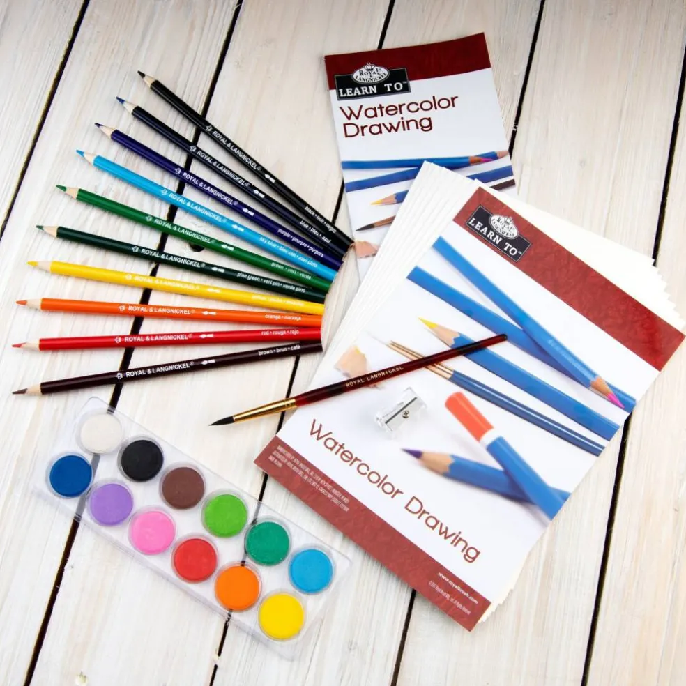 RSET-LT251 | Learn To™ 33pc Watercolor Drawing Art Set