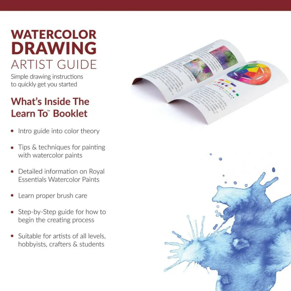 RSET-LT251 | Learn To™ 33pc Watercolor Drawing Art Set