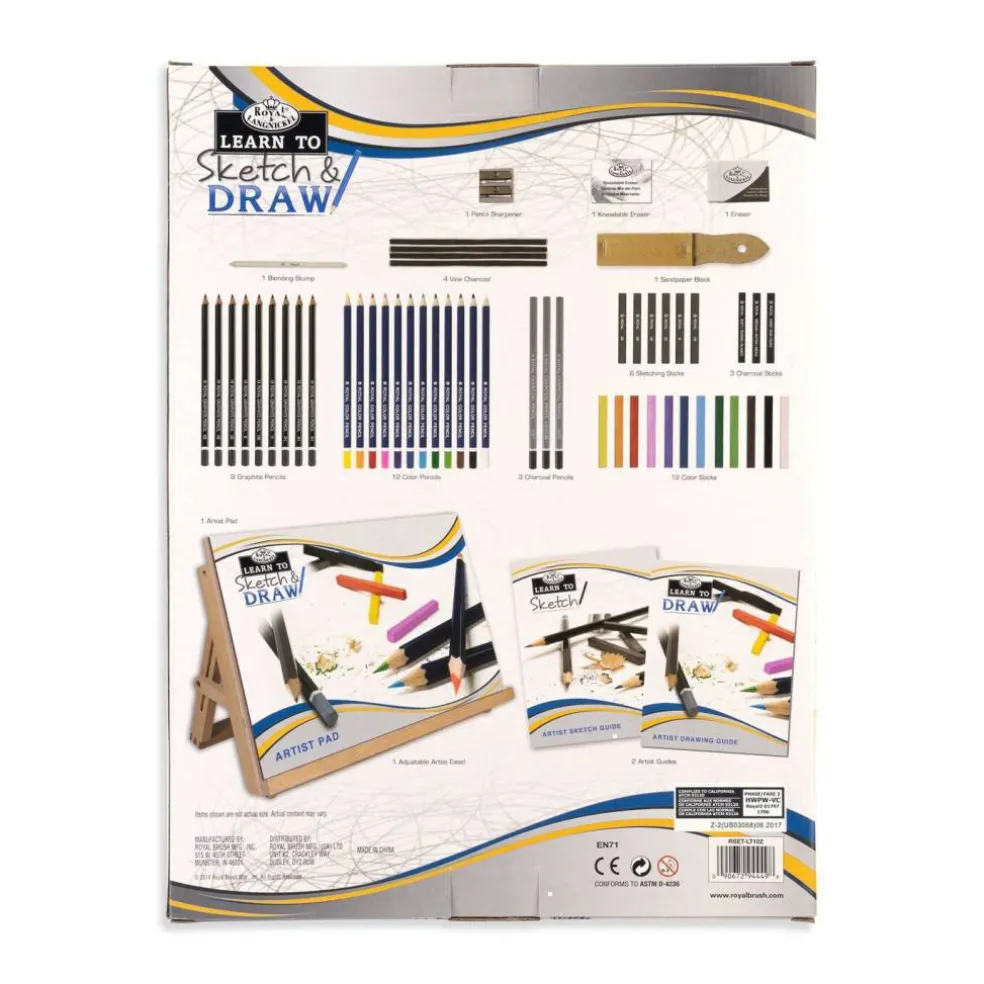 RSET-LT102 | Learn To Sketch & Draw Set - 58pc
