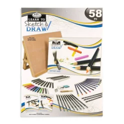 RSET-LT102 | Learn To Sketch & Draw Set - 58pc