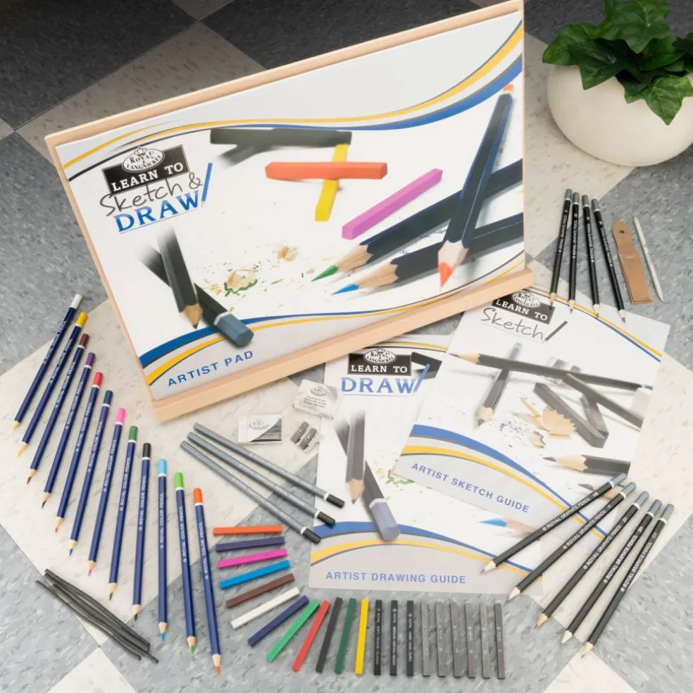 RSET-LT102 | Learn To Sketch & Draw Set - 58pc