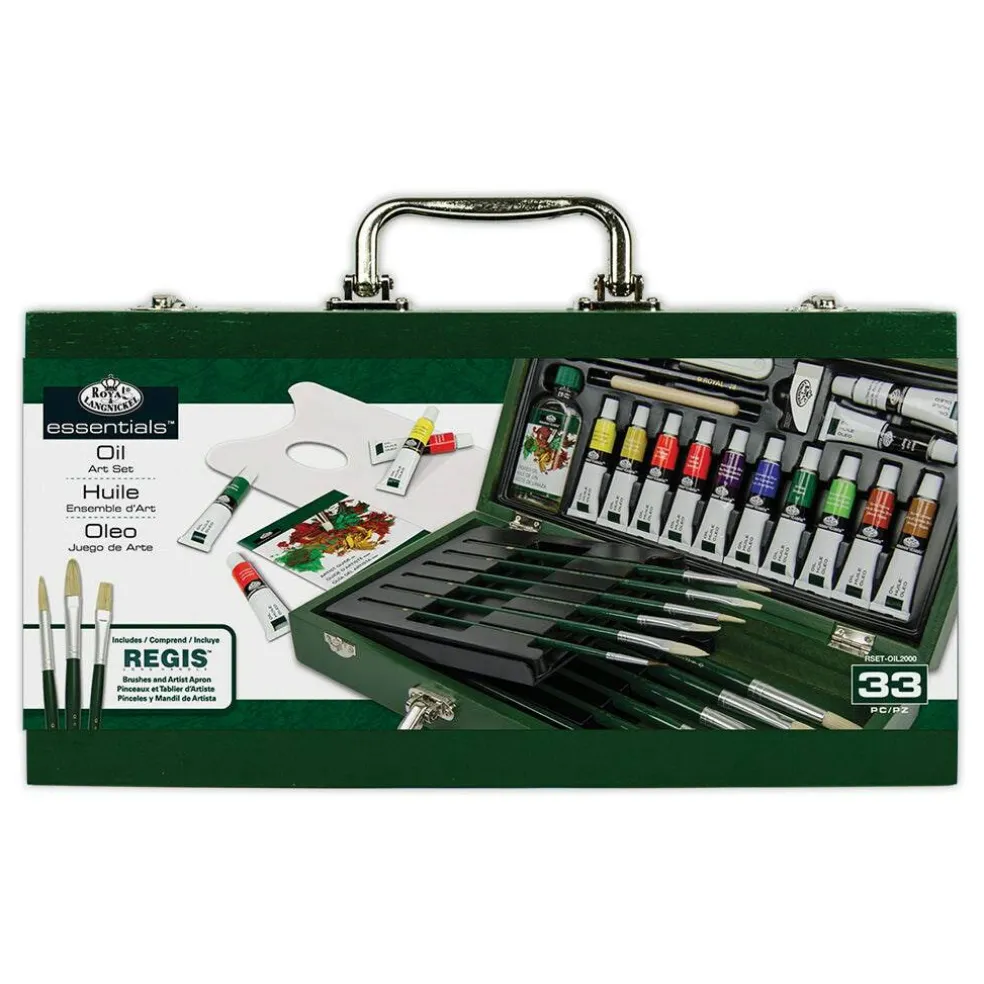 RSET-OIL2000 | Essentials™ 33pc Oil Painting Travel Art Set