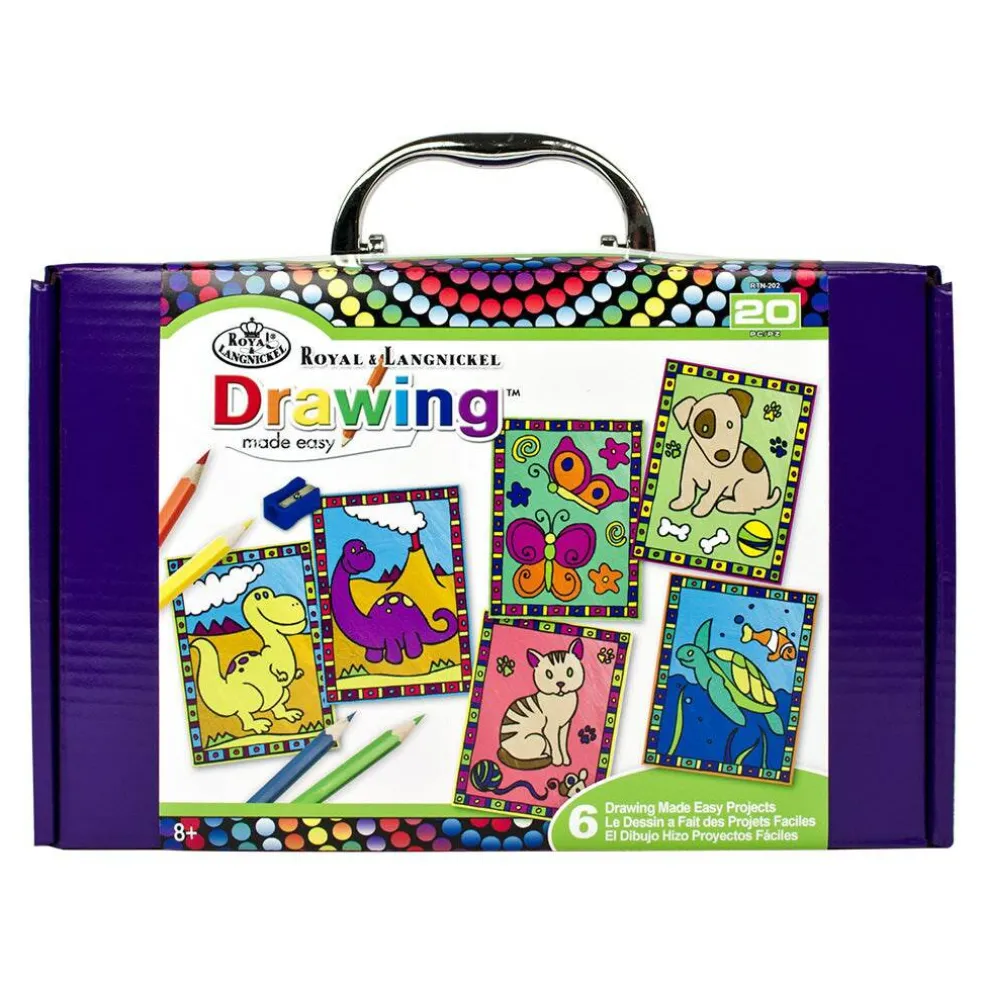 RTN-202 | Drawing Made Easy™ 20pc 6-Design Art Project Set