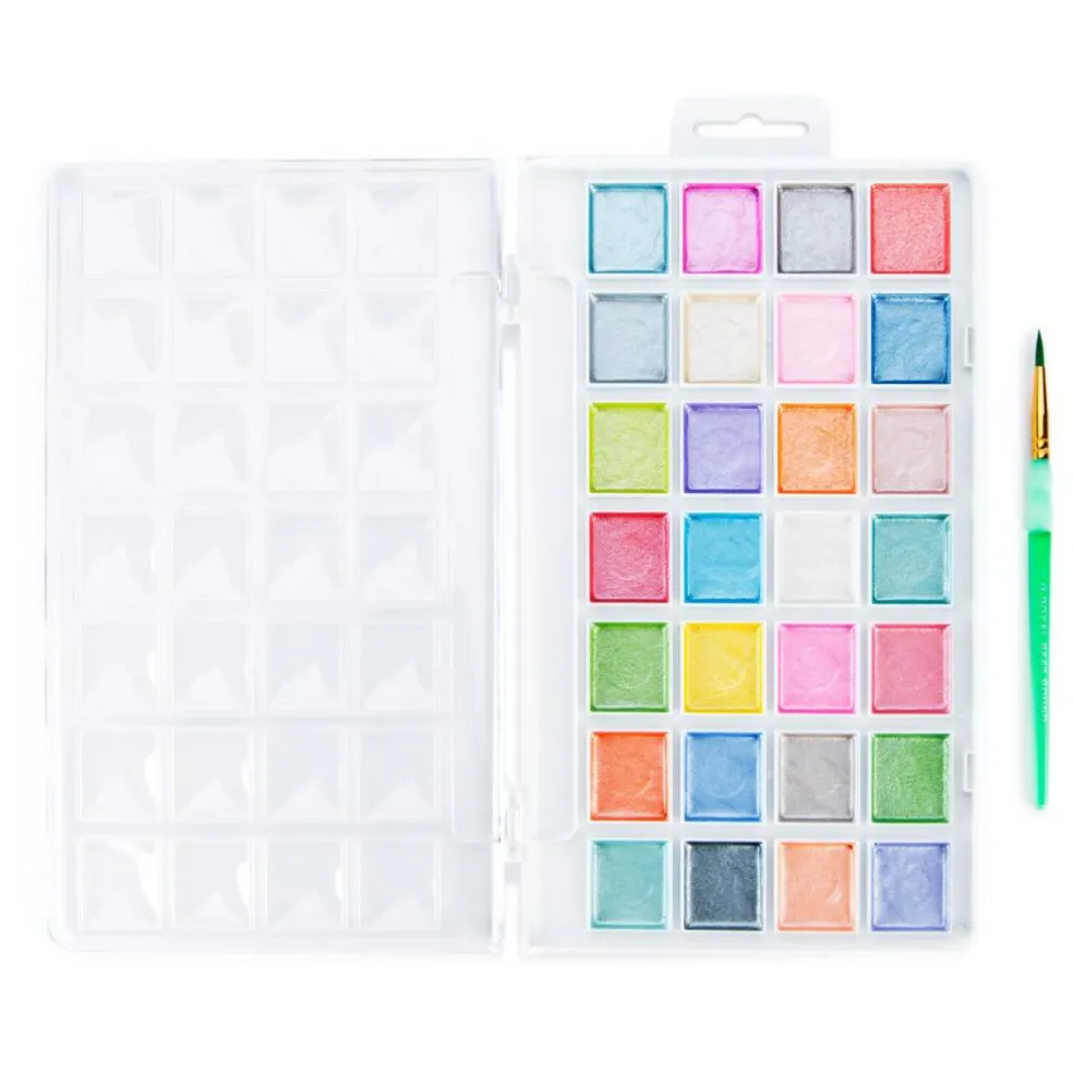 RTN-184 | 29pc Pearlescent Watercolor Painting Art Set