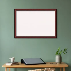 Rubino Cherry Scoop Wood Framed Corkboard, White Cork