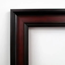 Rubino Cherry Scoop Wood Framed Corkboard, White Cork