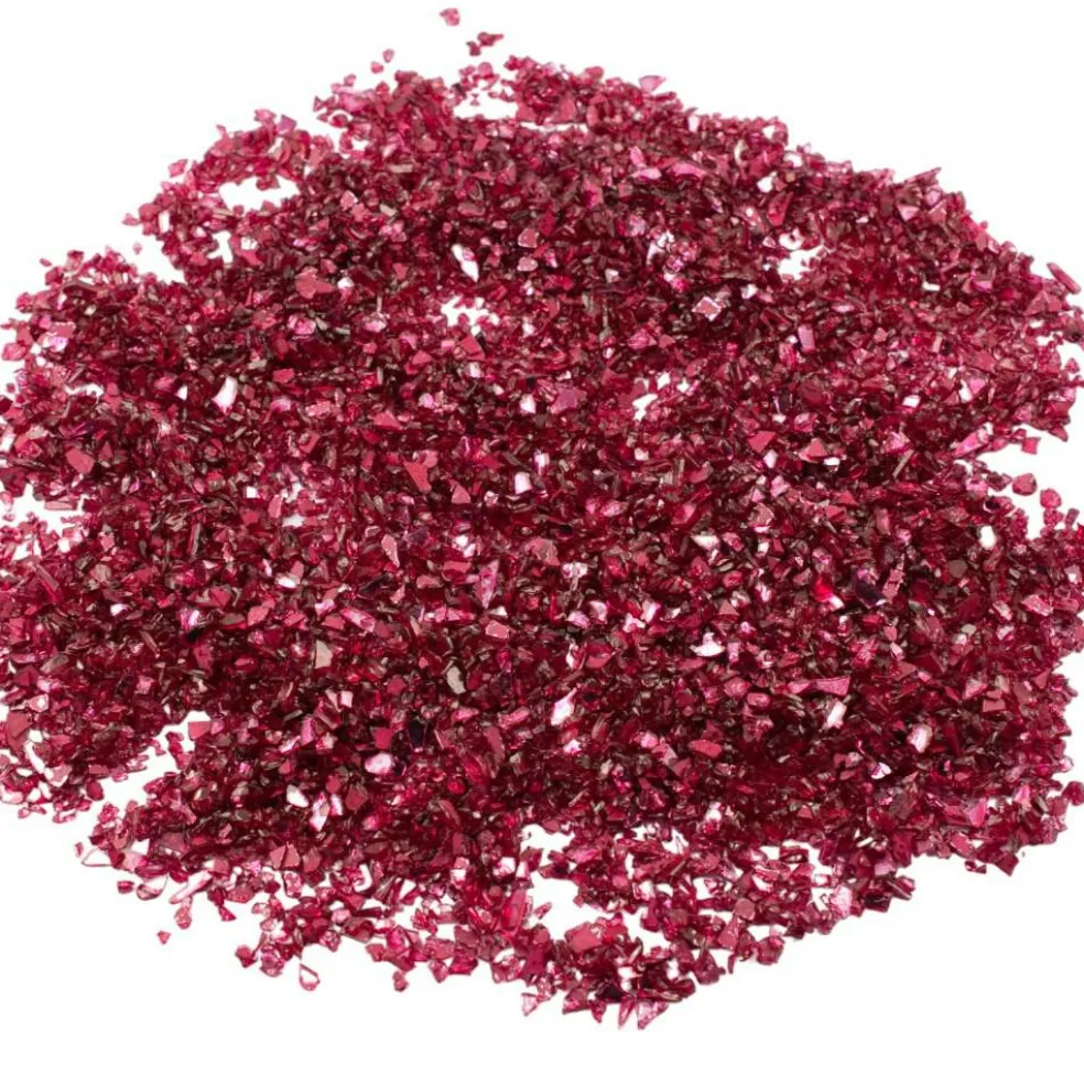 Ruby Red Reflective Crushed Glass