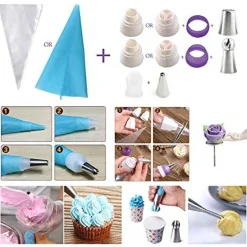 Russian Piping Tips Cake Decorating Supplies 88 Baking Supplies Set 49 Icing Piping Tips 3 Russian Ball Piping Tip, Flower Frosting Tips, Bakes Flower Nozzles Large Cupcake Decorating Kit