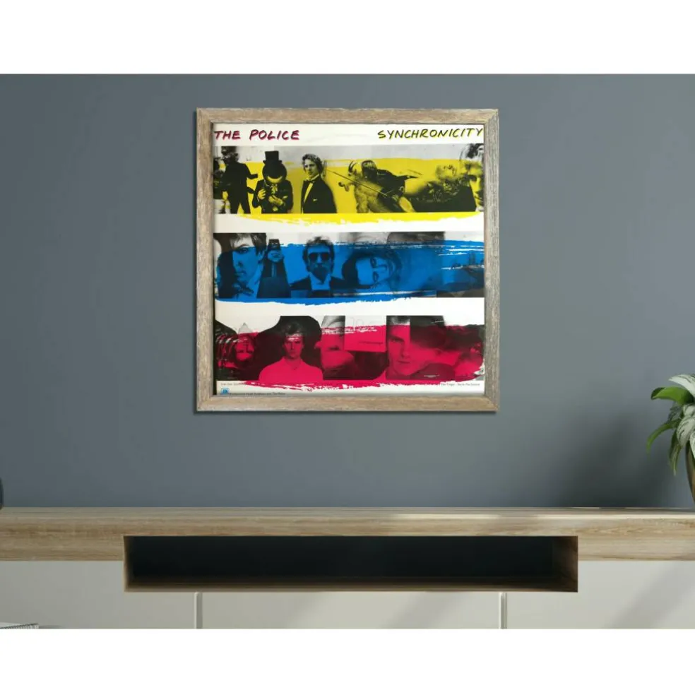 Rustic Farmhouse Reclaimed 12.5" Standard Vinyl Record Album Display Wood Frame