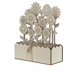 8.75" Rustic Floral DIY Plywood Crate Décor by Make Market®