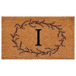 Rustic Leaf Vine Monogrammed Doormat