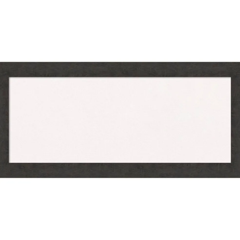 Rustic Plank Narrow Framed Corkboard, White Cork