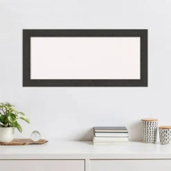 Rustic Plank Narrow Framed Corkboard, White Cork