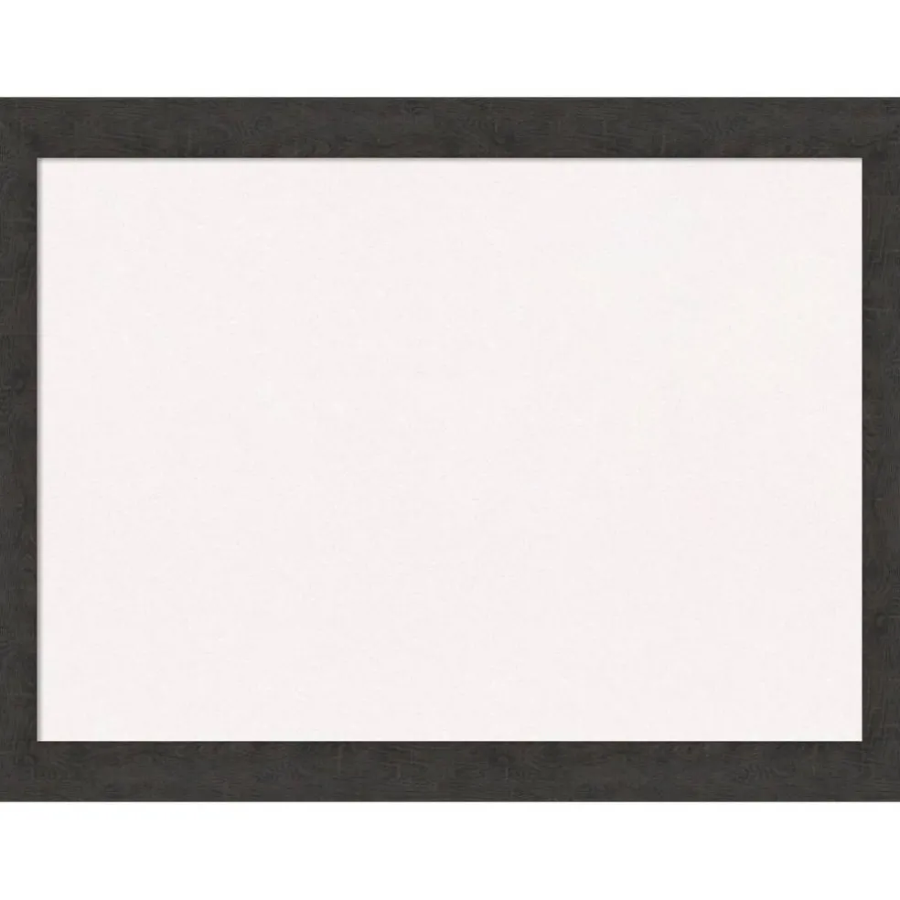 Rustic Plank Narrow Framed Corkboard, White Cork