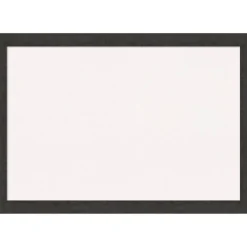 Rustic Plank Narrow Framed Corkboard, White Cork
