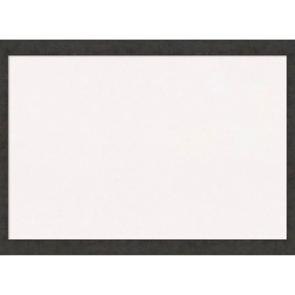 Rustic Plank Narrow Framed Corkboard, White Cork