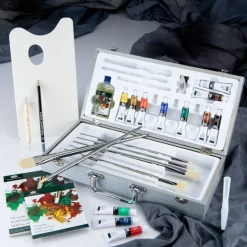 RZEN-OIL3301 | Essentials™ 27pc Oil Paint Zen Brush Travel Art Set