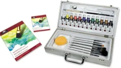 RZEN-WAT8301 | Essentials™ 29pc Watercolor Paint Zen Brush Travel Art Set