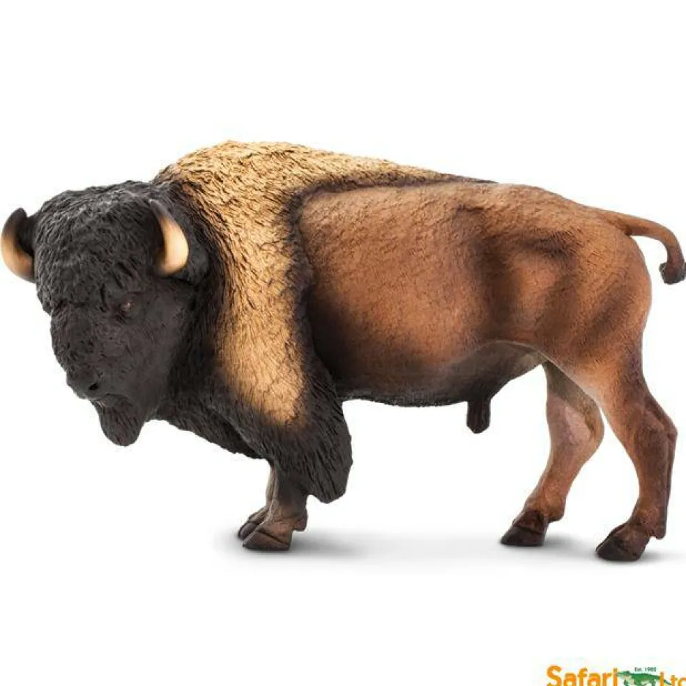 Safari Bison Figurine, Multi Color