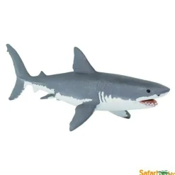 Safari 200729 Great White Shark Figurine, Multi Color