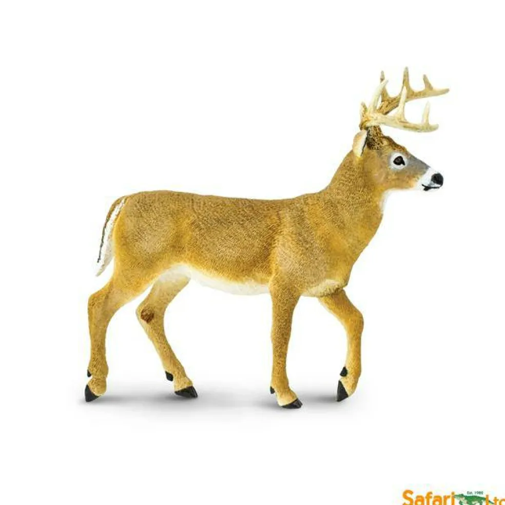 Safari Whitetail Buck Figurine, Multi Color
