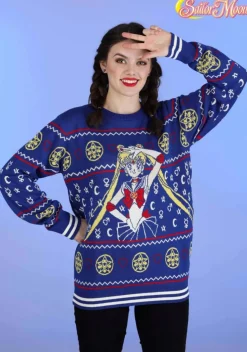 Sailor Moon Fair Isle Adult Ugly Christmas Sweater