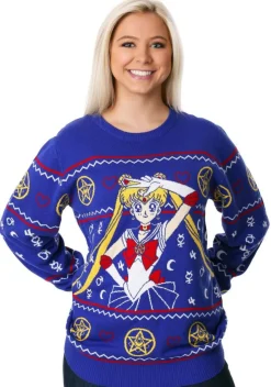 Sailor Moon Fair Isle Adult Ugly Christmas Sweater