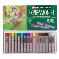 Sakura® Cray-Pas® Expressionist™ 16 Color Extra Fine Quality Oil Pastels