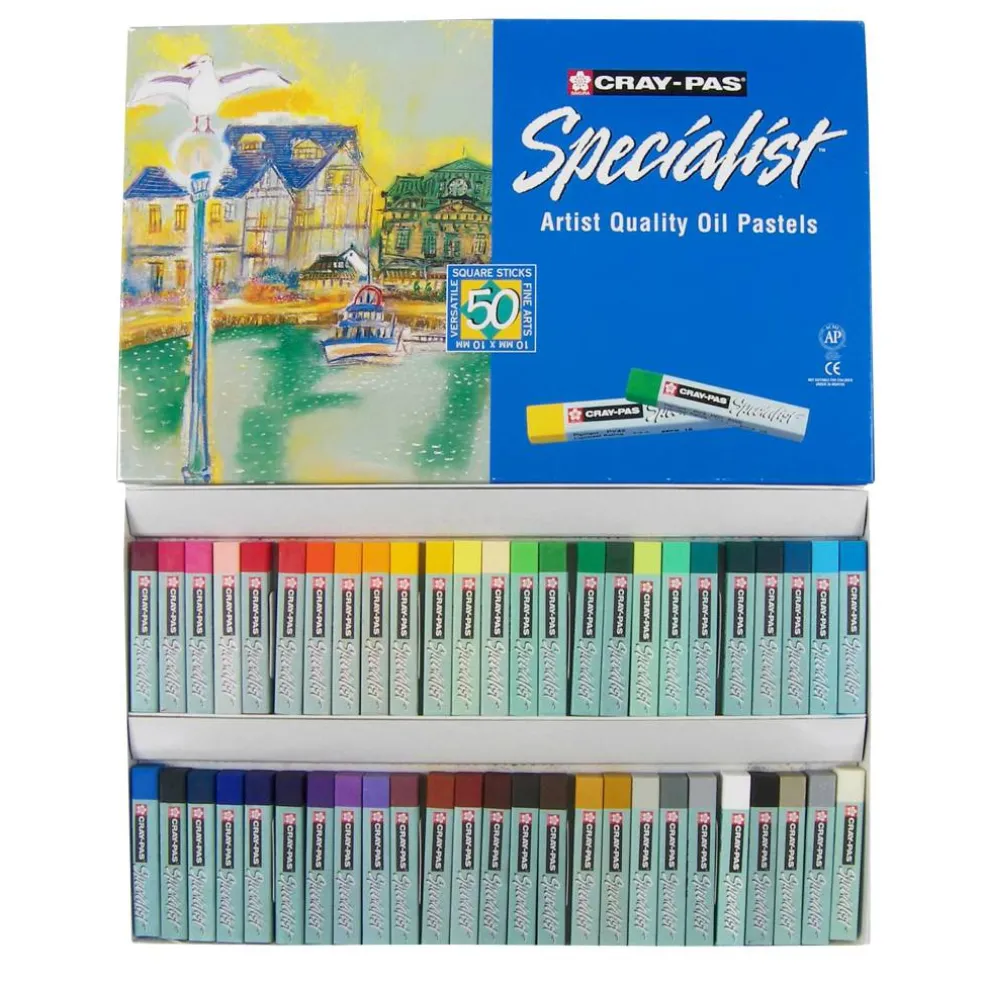 Sakura® Cray-Pas® Specialist™ 50 Color Artist Quality Oil Pastels