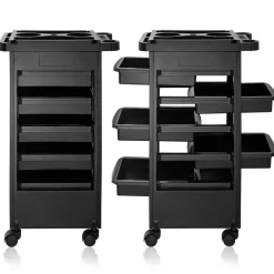 Saloniture Beauty Salon Rolling Trolley Cart With 5 Drawers