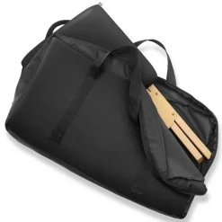 Saloniture Wood Folding Massage Stool with Carrying Case