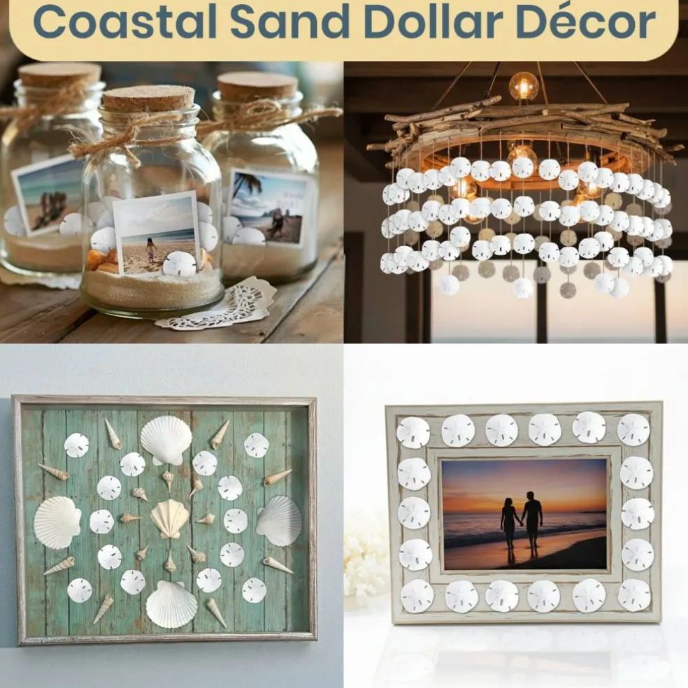 Sand Dollar Set of 200 Real Natural Sand Dollars Under 1" Small White Sand Dollar Shells