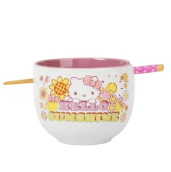 Sanrio Hello Kitty "Hello Sunshine" 20-Ounce Ramen Bowl and Chopstick Set