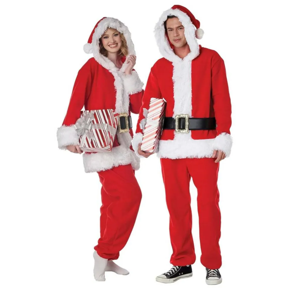 Santa Jumpsuit Adult Costume