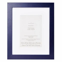 Sapphire Blue Wood Grain Matted Belmont Wall Frame by Ashland®