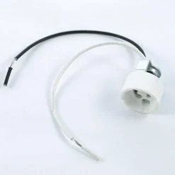 Satco 80-1796 GU10 ceramic socket with 1/8 IP hickey lampholder
