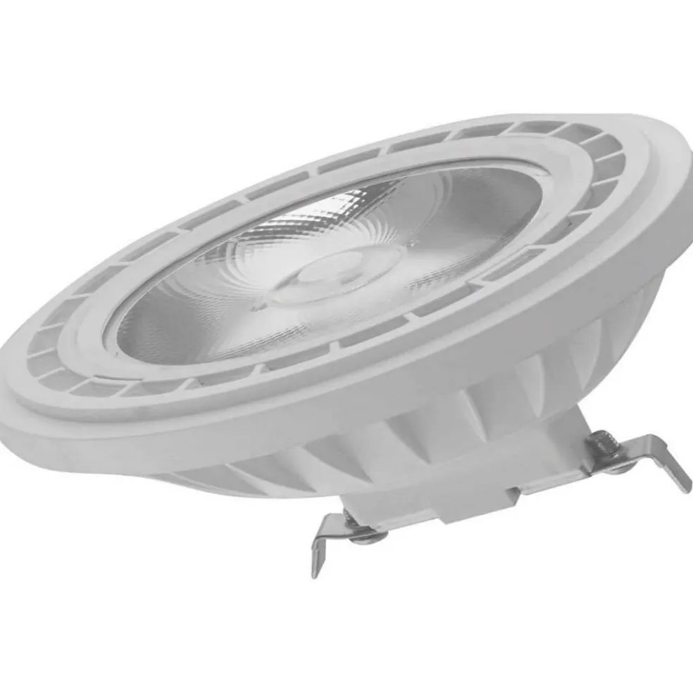 Satco 7w AR111 COB LED 520 Lumens G53 Base 3000K 12v 12 Degree Spotlight Bulb