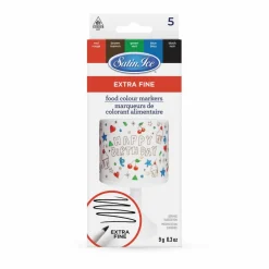 Satin Ice® Extra Fine Tip Food Color Markers Set