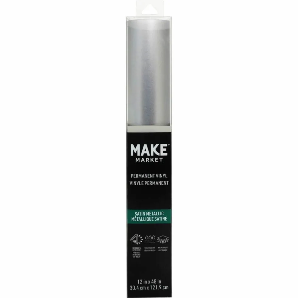 Satin Metallic Permanent Vinyl by Make Market®