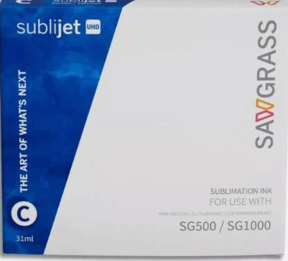 Sawgrass SubliJet UHD Inks SG500 & SG1000 4 Pack: Black, Cyan, Magenta, Yellow 609100