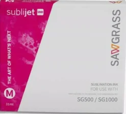Sawgrass SubliJet UHD Inks SG500 & SG1000 4 Pack: Black, Cyan, Magenta, Yellow 609100