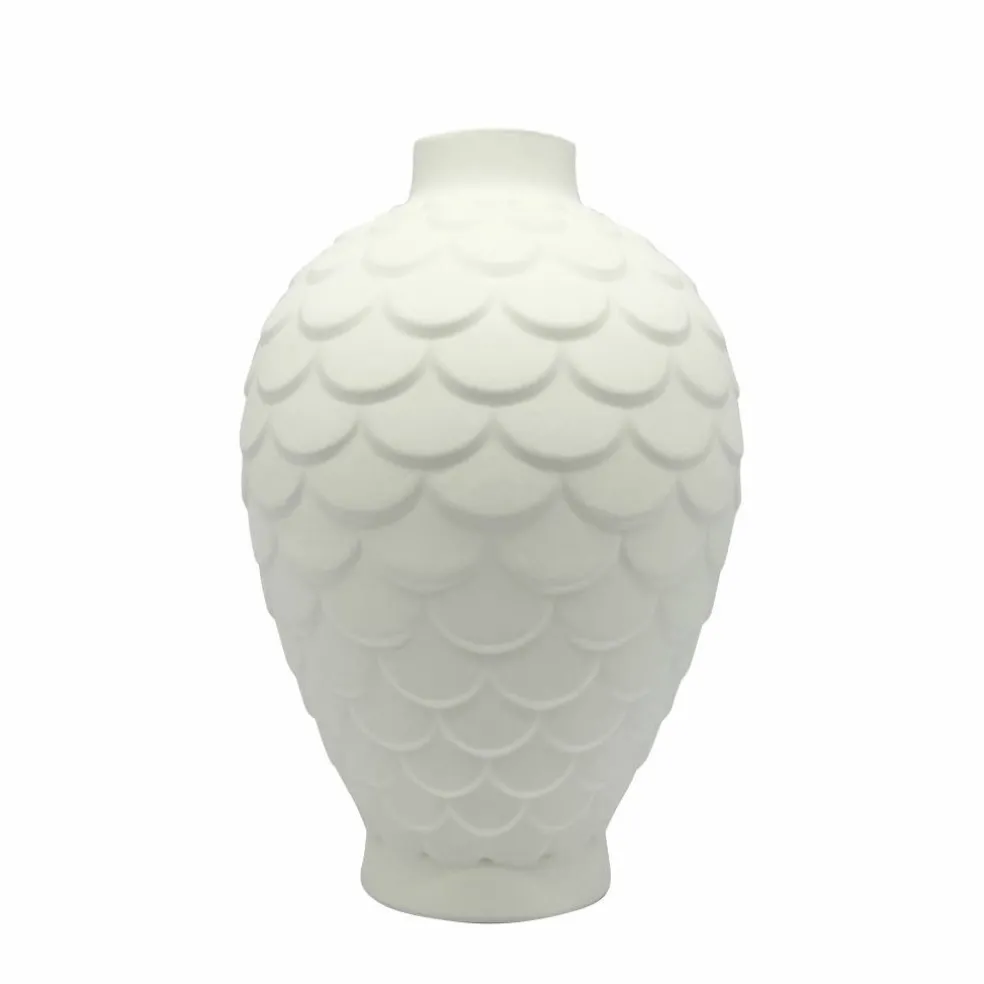 8" Scalloped DIY Ceramic Vase by Make Market®
