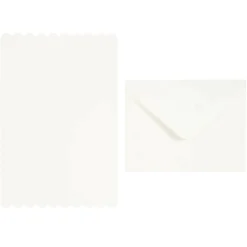Scalloped Folded Cards & Envelopes by Recollections™, 4.25