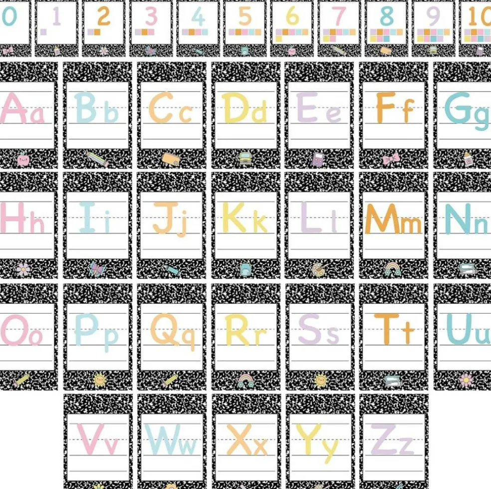School Bulletin Board ABC Alphabet Poster Classroom Decor
