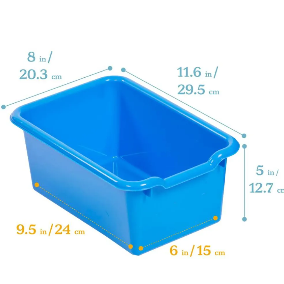 Scoop Front Storage Bins, Multipurpose Organization, 10-Pack