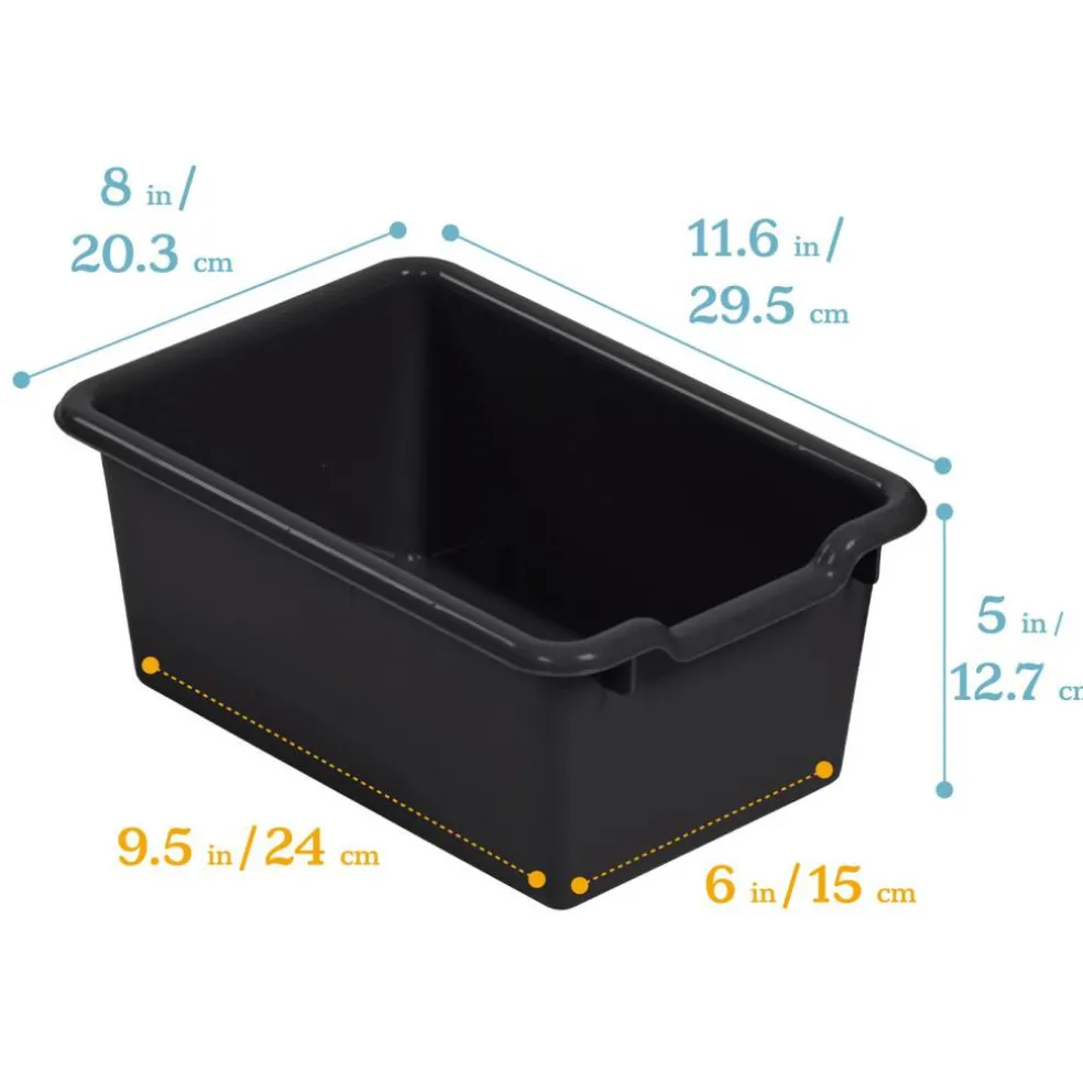 Scoop Front Storage Bins, Multipurpose Organization, 10-Pack