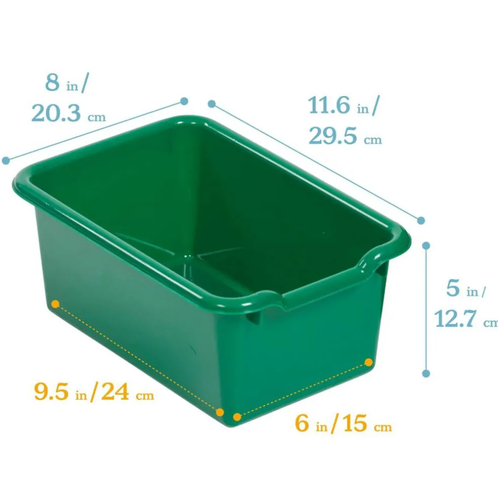 Scoop Front Storage Bins, Multipurpose Organization, 10-Pack