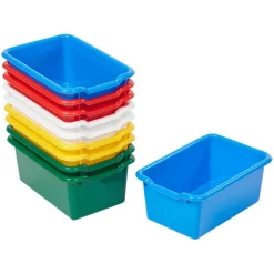 Scoop Front Storage Bins, Multipurpose Organization, 10-Pack