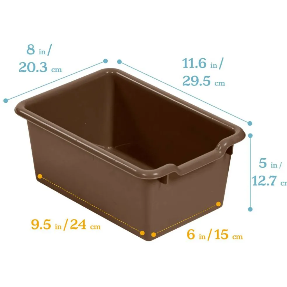 Scoop Front Storage Bins, Multipurpose Organization, 10-Pack