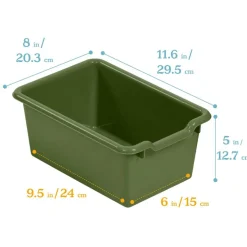 Scoop Front Storage Bins, Multipurpose Organization, 10-Pack